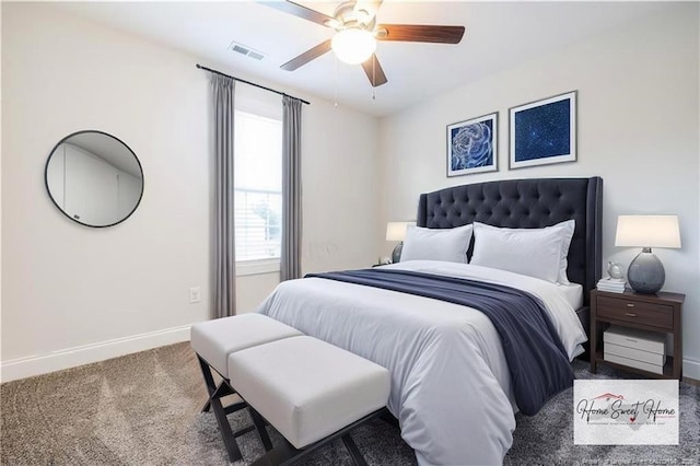 400 Jax Ct, Fayetteville, NC 28312 - carpeted bedroom featuring baseboards and ceiling fan