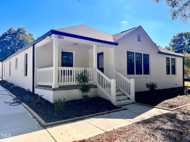 view of front of house with a porch