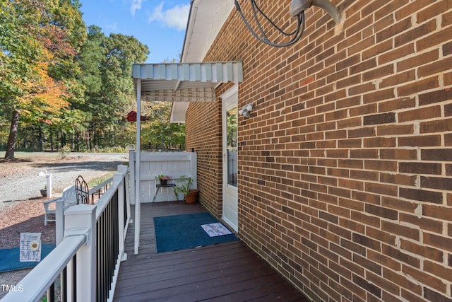 view of wooden terrace