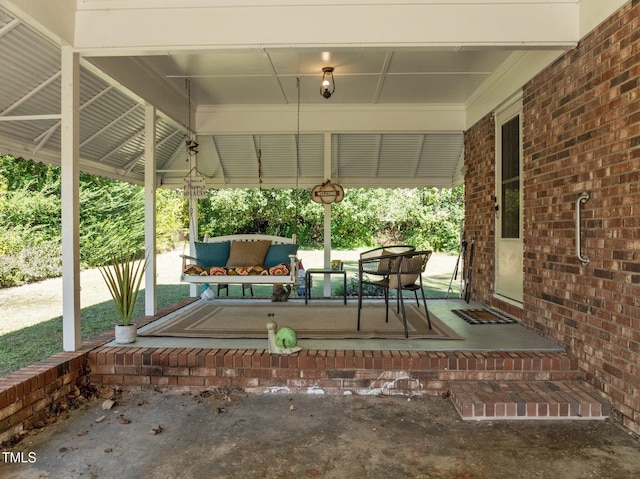 view of patio / terrace with outdoor lounge area