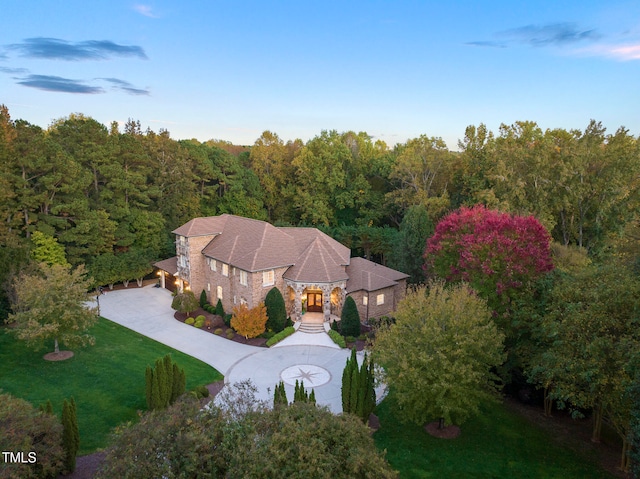 birds eye view of property