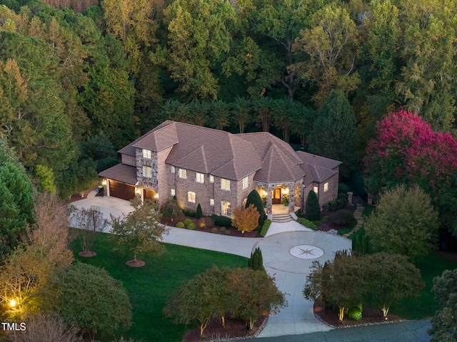 birds eye view of property