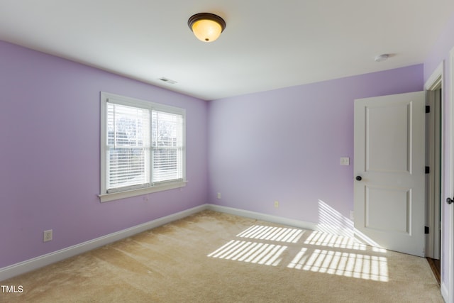 view of carpeted empty room