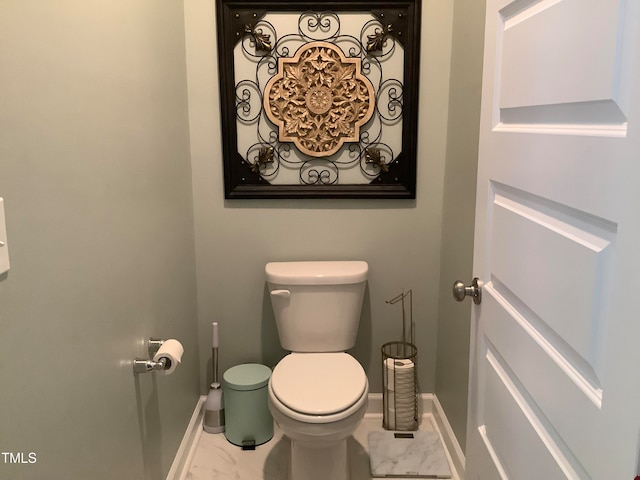 bathroom featuring toilet