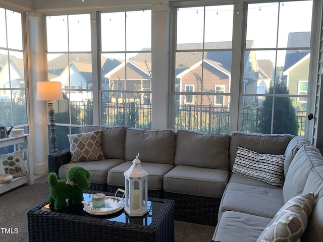 sunroom featuring a healthy amount of sunlight