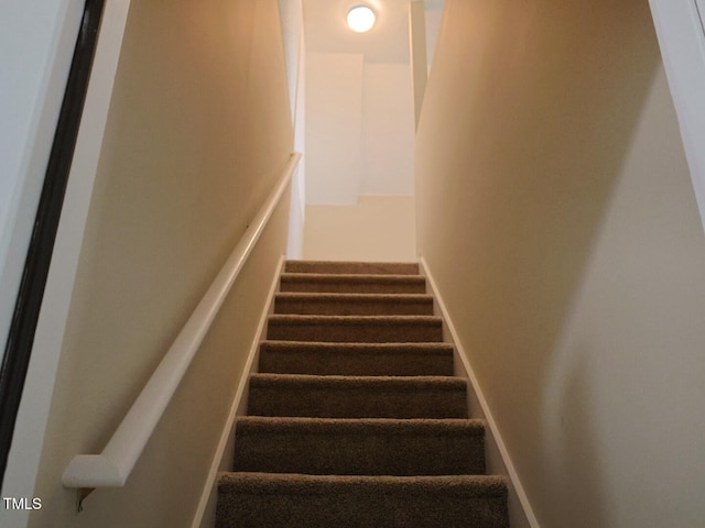 view of stairway