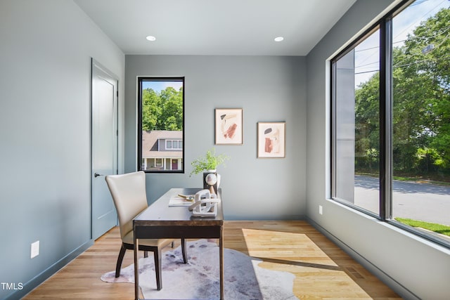 713 N State St, Raleigh, NC 27604 - office space featuring plenty of natural light, light wood finished floors, and recessed lighting