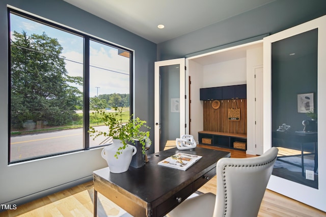 713 N State St, Raleigh, NC 27604 - office area with wood finished floors
