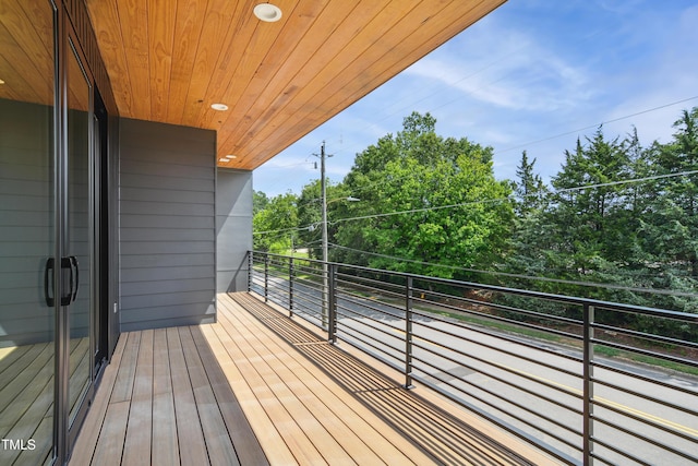 713 N State St, Raleigh, NC 27604 - deck featuring view of scattered trees