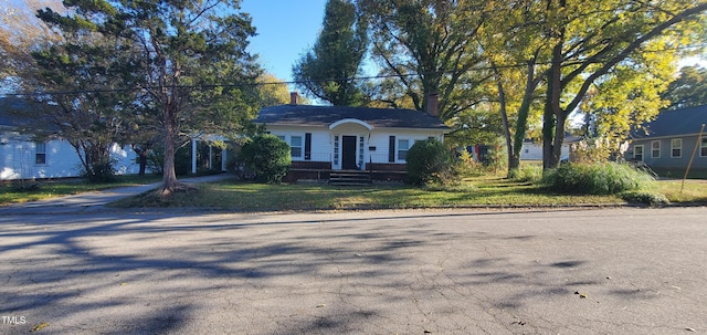 view of single story home