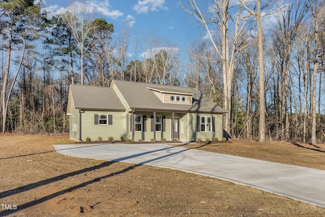 view of property with a front yard