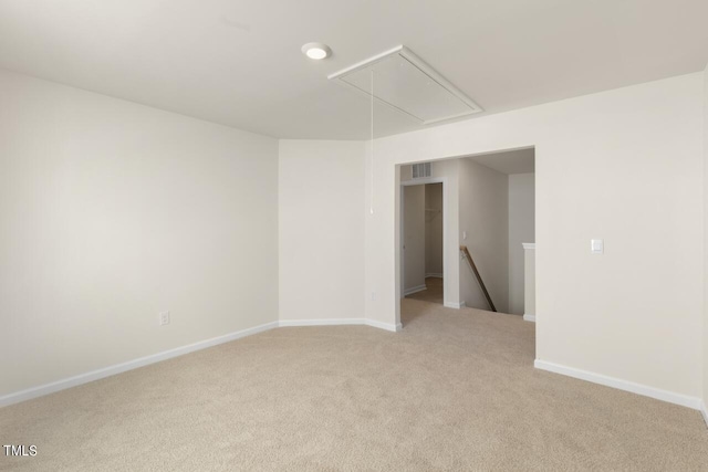 empty room with light carpet