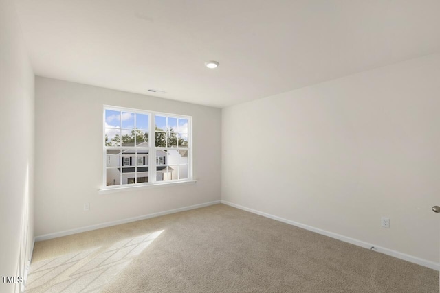 view of carpeted empty room