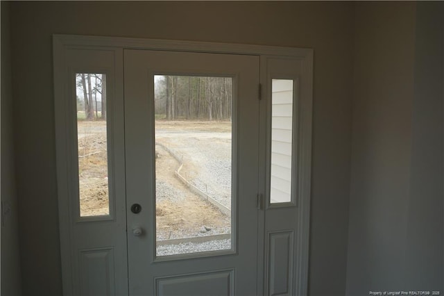 view of doorway to outside