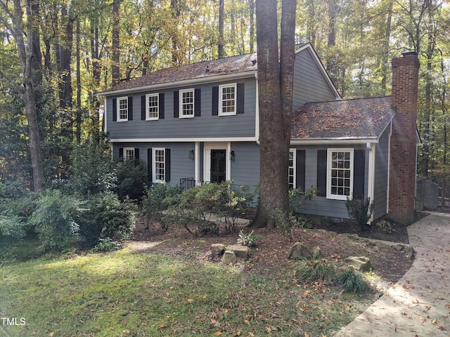 view of colonial home