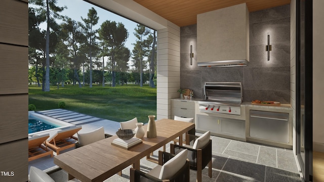 211 Reynolds Rd, Raleigh, NC 27609 - view of patio with outdoor dining area