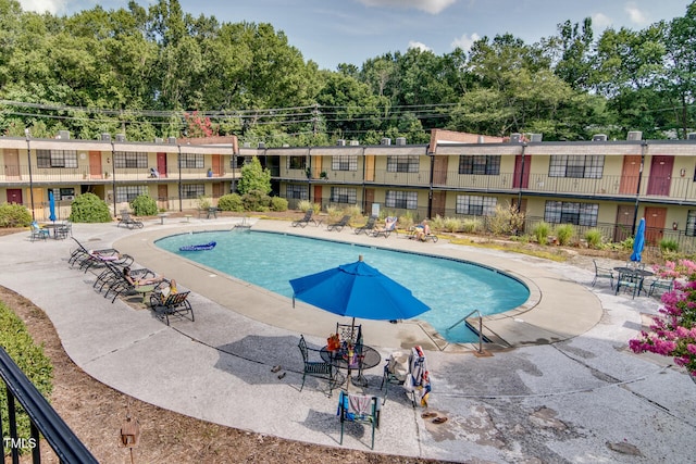 view of pool