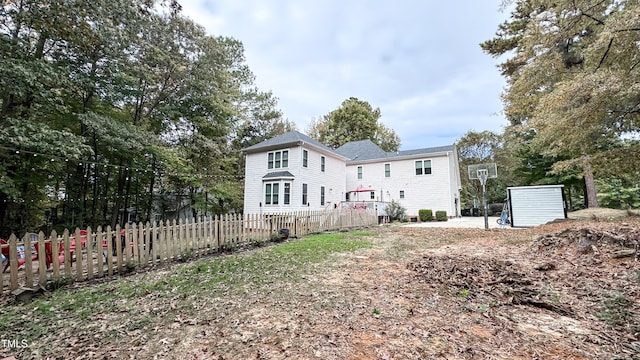 view of rear view of property