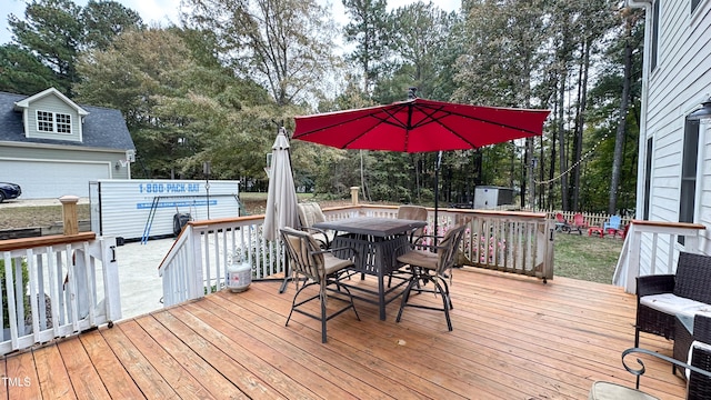 view of wooden terrace