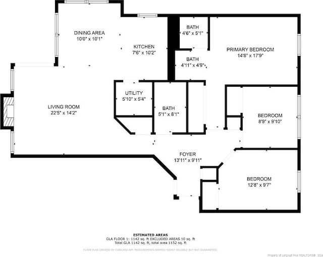1018 Wood Creek Dr Unit 3, Fayetteville, NC 28314 - view of floor plan / room layout