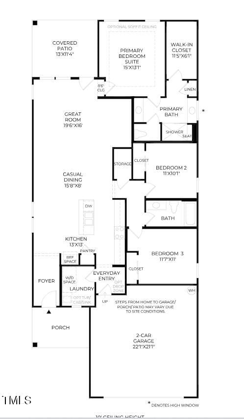 520 Gainer Dr # 6, Raleigh, NC 27610 - room layout