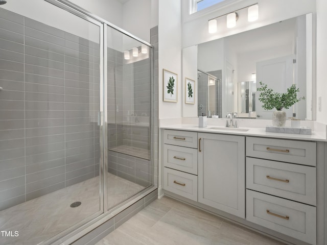 520 Gainer Dr # 6, Raleigh, NC 27610 - full bathroom featuring a shower stall and vanity