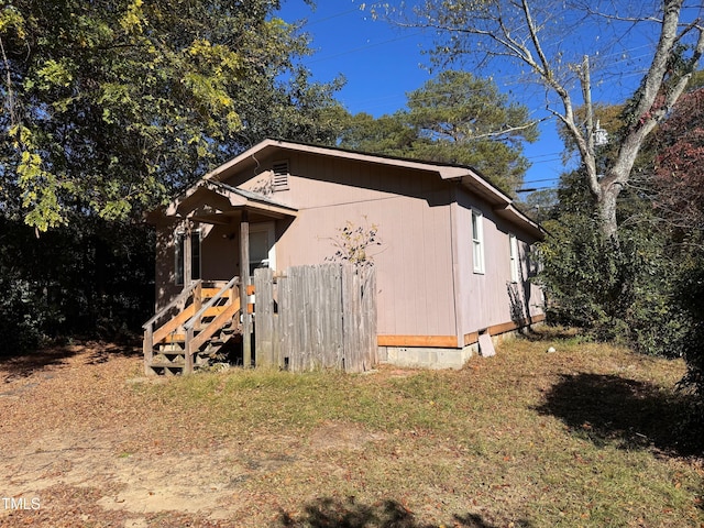 view of side of property