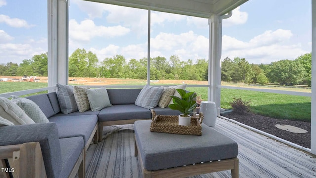 view of sunroom / solarium