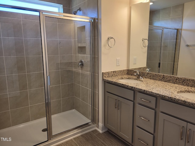 3614 Tarmac Rd Unit Ep 128, Wilson, NC 27896 - full bathroom with a stall shower and double vanity