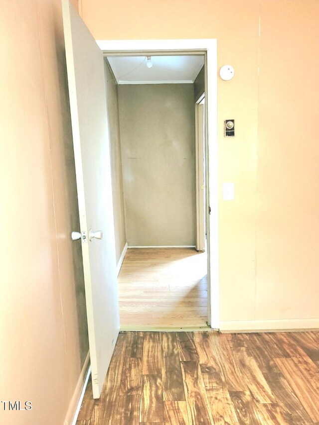 325 Ranch Farm Rd Unit A B, Raleigh, NC 27603 - hall featuring wood finished floors and baseboards