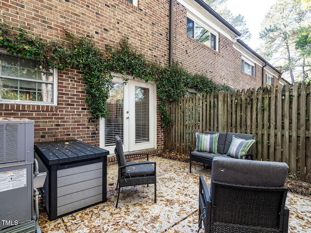 view of patio / terrace featuring an outdoor hangout area