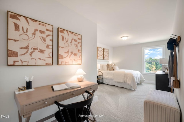 bedroom with carpet flooring
