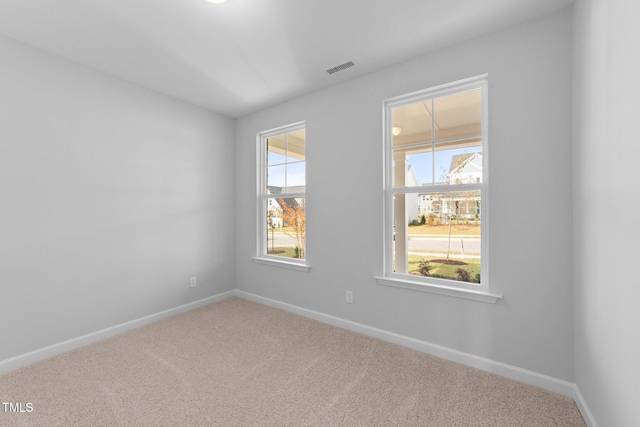 view of carpeted empty room