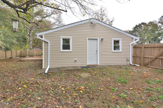 view of rear view of property