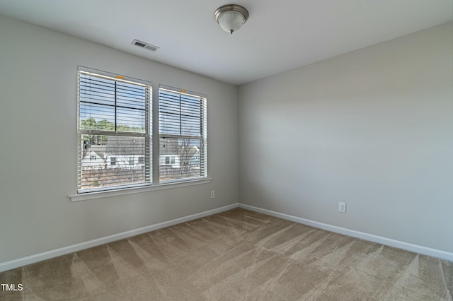 view of carpeted empty room