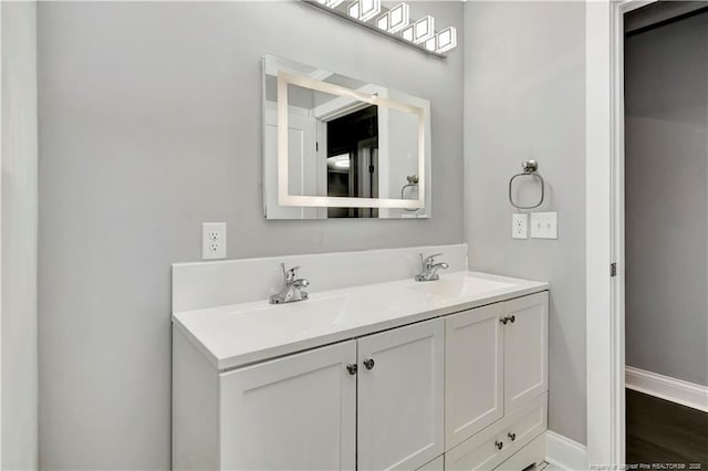 bathroom with vanity