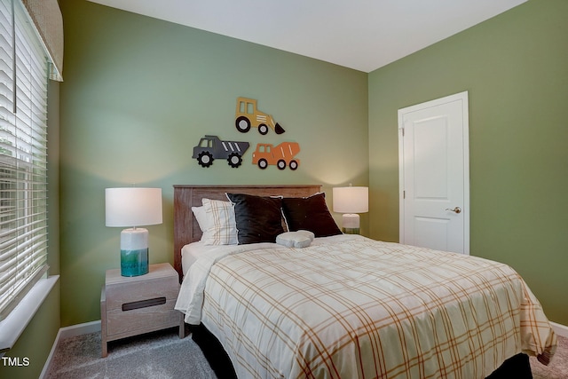 bedroom featuring carpet floors