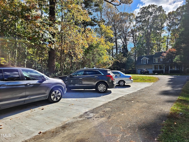 view of parking / parking lot