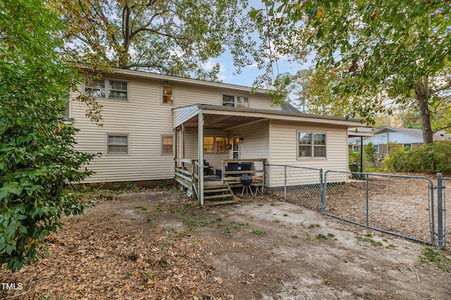 view of rear view of property