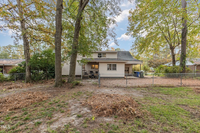 view of rear view of house