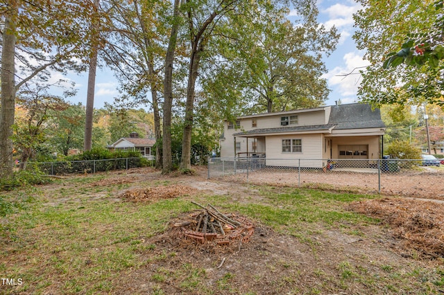 view of back of property