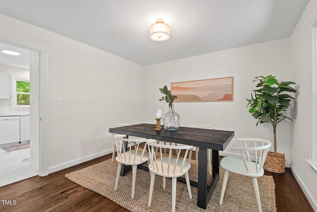 120 Kingston Dr, Chapel Hill, NC 27514 - dining area with wood finished floors and baseboards