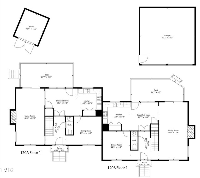 120 Kingston Dr, Chapel Hill, NC 27514 - home floor plan