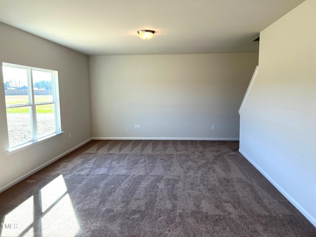 view of carpeted empty room