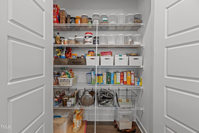 view of pantry