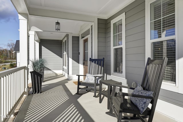 balcony with a porch