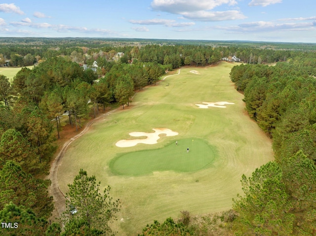 181 Colonial Ridge Dr, Pittsboro, NC 27312 - aerial view of property and surrounding area featuring a golf club and a forest