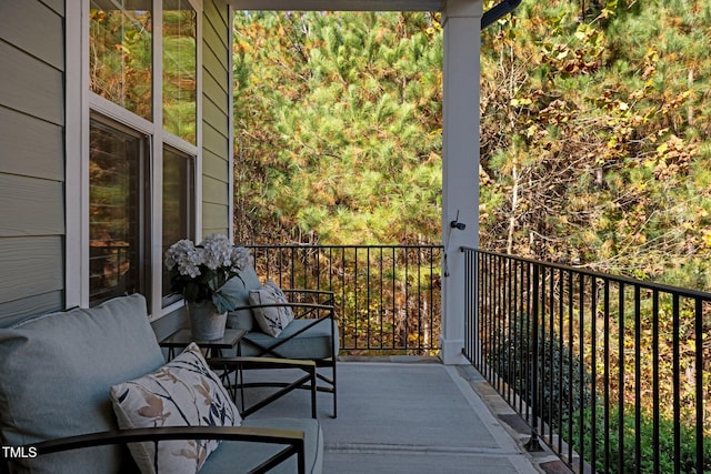 view of balcony