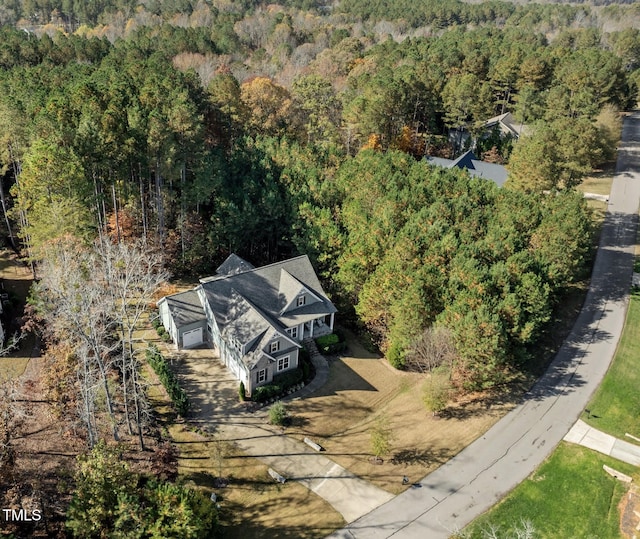 181 Colonial Ridge Dr, Pittsboro, NC 27312 - view of subject property with a heavily wooded area