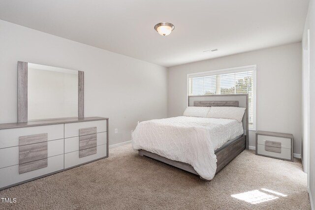 bedroom with carpet floors